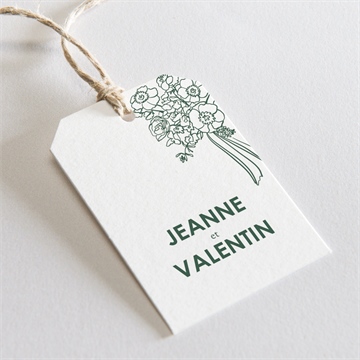 Etiquette mariage pas le choix plié