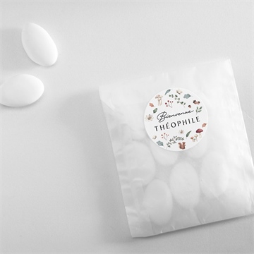 Sticker naissance forêt d'automne - Mise en situation