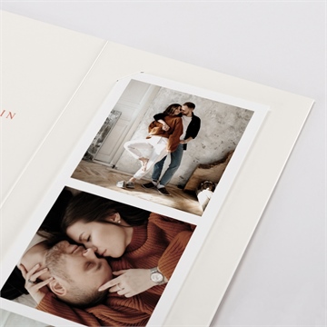 Faire-part mariage a l'italienne photomaton - Détail du faire-part