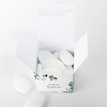 Boîte de dragées mariage végétal - Intérieur de la boîte