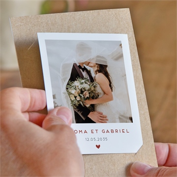 Remerciement mariage champagne