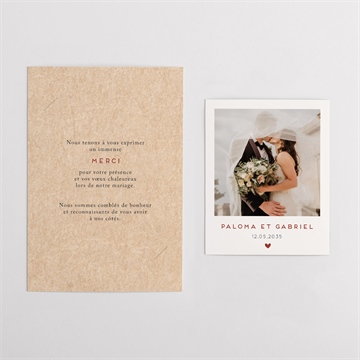 Remerciement mariage champagne - Vue d'ensemble