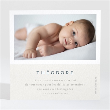 Remerciement naissance animaux marins - Dos de la carte