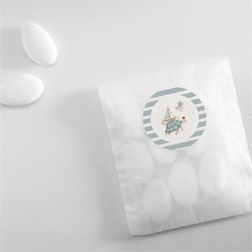 Sticker naissance animaux marins - Mise en situation