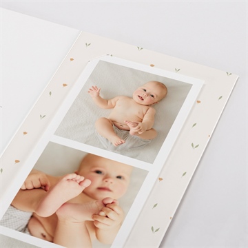 Faire-part naissance fleurs et renard photomaton - Détail du faire-part