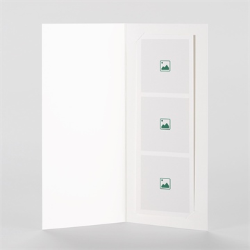 Faire-part de baptême invitation photomaton à créer - Intérieur du faire-part