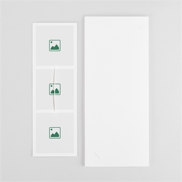 Faire-part de baptême invitation fleur séchée vierge - Dos du faire-part