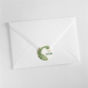 Sticker naissance dinosaure - Mise en situation