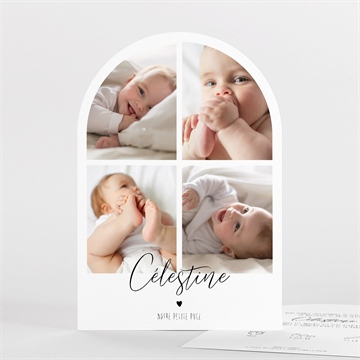 Faire-part naissance petit chéri arche