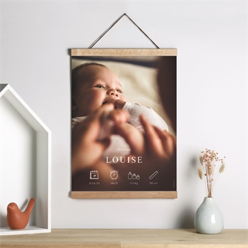 Affiche naissance arche - Mise en situation