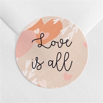 Sticker mariage love is all