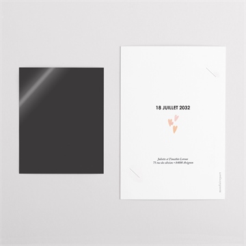 Remerciement mariage love is all - Dos du remerciement