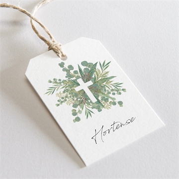 Marque-place communion en grâce étiquette