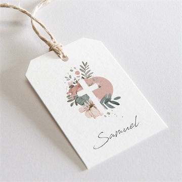 Marque-place communion vraie joie étiquette