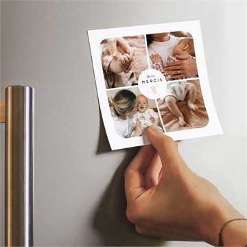 Remerciement naissance jolis cœurs - Mise en situation