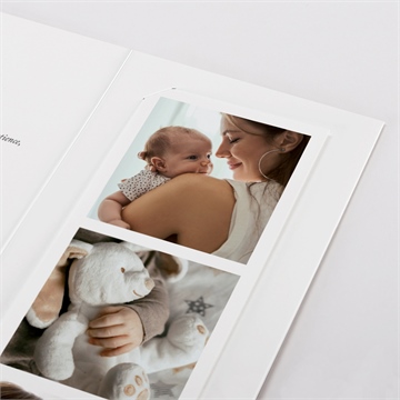 Faire-part naissance cœurs d'amour - Détail du faire-part