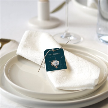 Rond de serviette baptême mon passeport bapteme