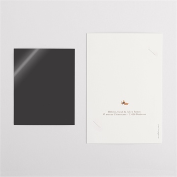 Faire-part naissance automne duo - Dos du faire-part