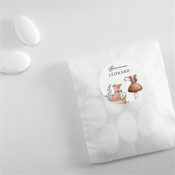 Sticker naissance champignons - Mise en situation