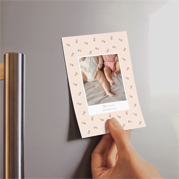 Remerciement naissance fleurs jumelles - Mise en situation