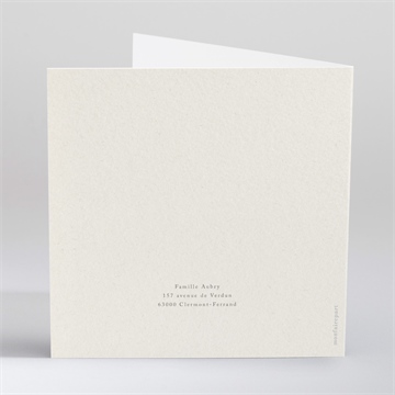 Faire-part naissance mon petit koala - Dos du faire-part