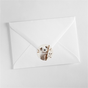 Sticker naissance mon petit koala - Mise en situation