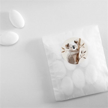 Sticker naissance mon petit koala - Mise en situation