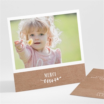 Remerciement baptême pele mele photo original