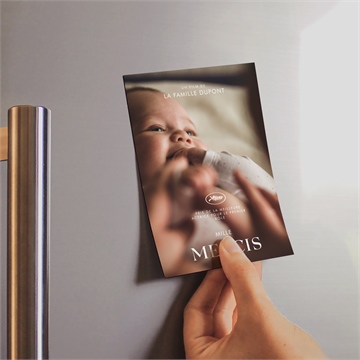 Remerciement naissance affiche cinéma - Mise en situation