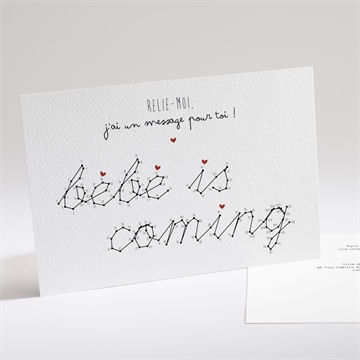 Carte annonce grossesse carte à relier