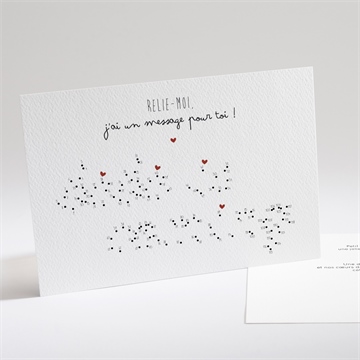 Carte annonce grossesse carte à relier - Devant de la carte