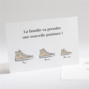 Carte annonce grossesse les p'tites chaussures