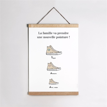 Affiche annonce grossesse les p'tites chaussures
