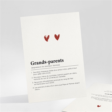 Carte annonce grossesse grands-parents