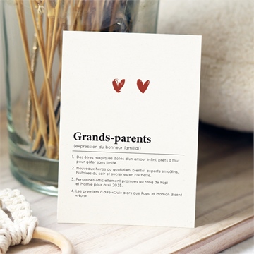 Carte annonce grossesse grands-parents - Mise en situation