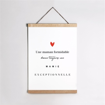 Affiche annonce grossesse bientôt mamie