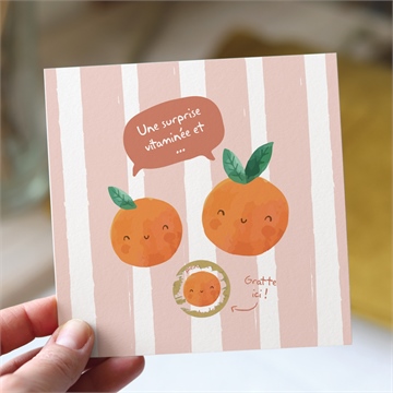 Carte annonce grossesse jeu - Vue d'ambiance