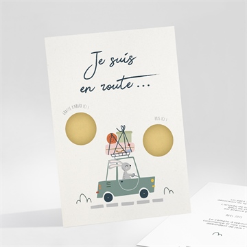 Carte annonce grossesse je suis en route