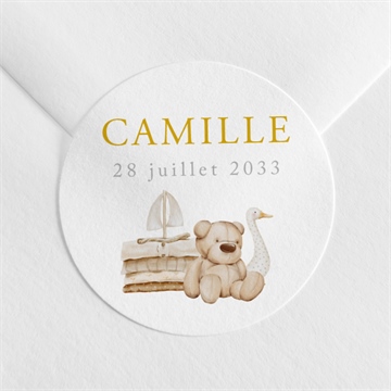 Sticker naissance douceur marine