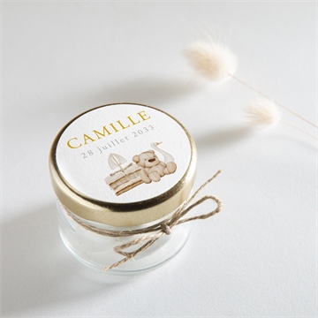 Sticker naissance douceur marine - Mise en situation