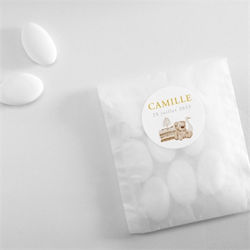 Sticker naissance douceur marine - Mise en situation