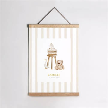 Affiche naissance douceur marine