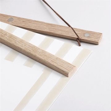 Affiche naissance douceur marine - Détail des supports en bois