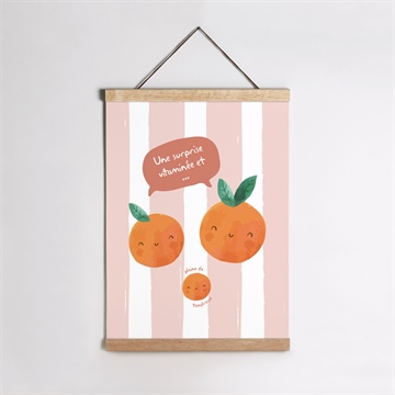 Affiche annonce grossesse jeu duo