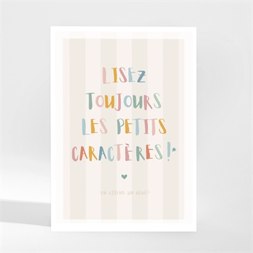 Carte annonce grossesse originale