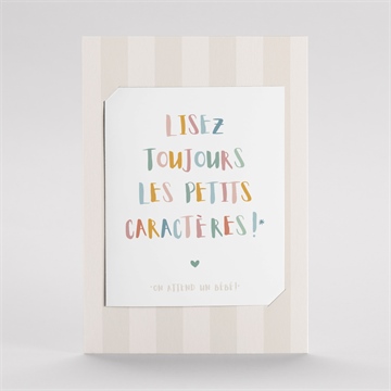 Carte annonce grossesse originale duo - Mise en situation