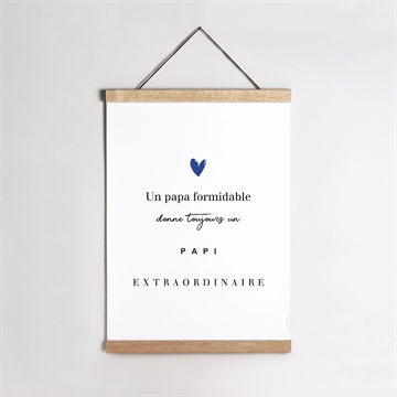 Affiche annonce grossesse bientôt papi