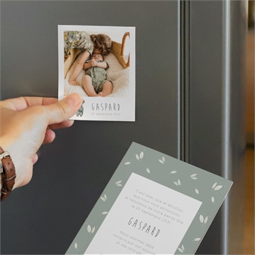 Faire-part naissance koala pyjama duo - Mise en situation