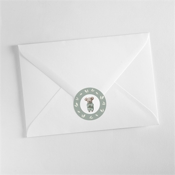 Sticker naissance koala pyjama - Mise en situation