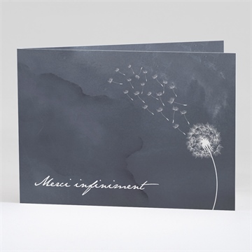 Remerciement décès recueillement plié